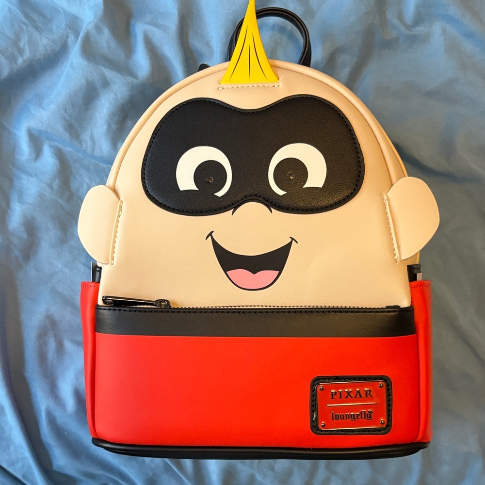 Loungefly Pixar Jack-Jack Kids Backpack - Cream and Red eyes light up!